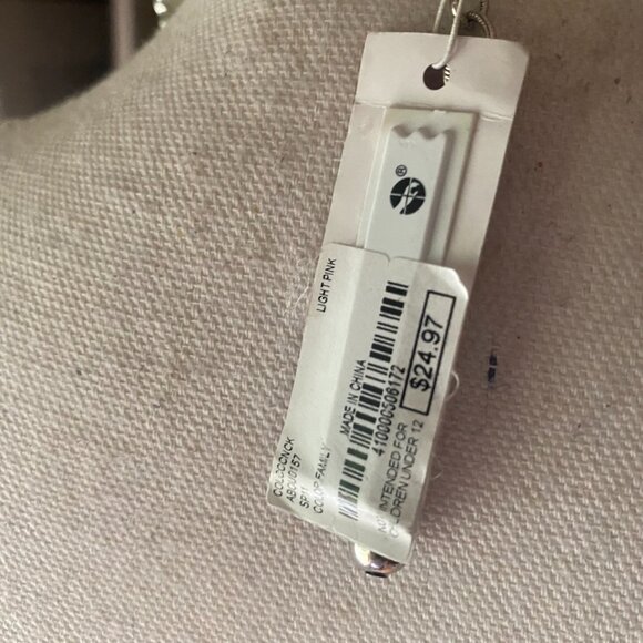 NWT Charming Charlie Y2K Pink Ceramic Beaded Fuzzy Statement Necklace 23" - Picture 7 of 8